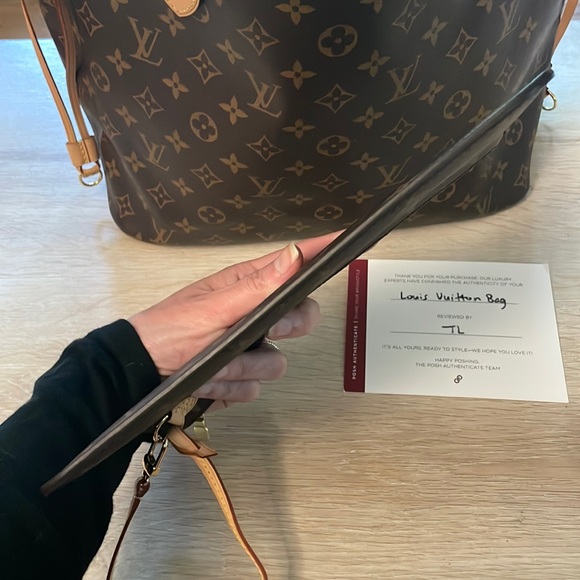 Louis Vuitton 2022 Monogram/Cerise Neverfull POUCH 🎆RFID Chipped🎆 - Picture 5 of 9